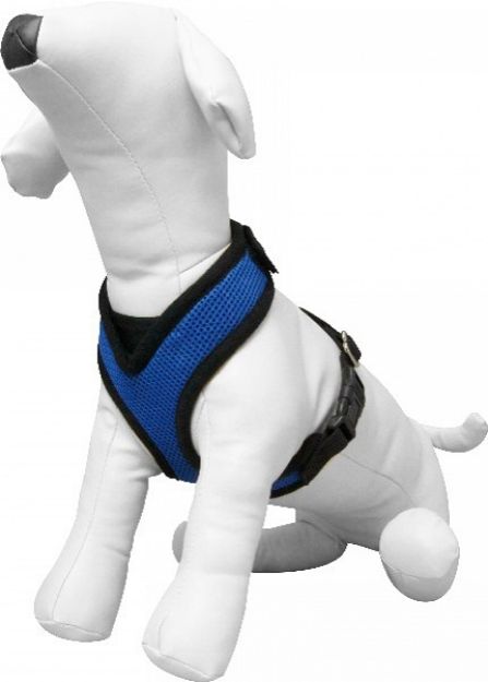 Picture of Ayarlanabilir Boyunluklu Köpek Göğüs Tasması Medium Mavi