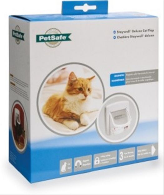 Picture of PetSafe 400 Ef Staywell Deluxe Mıknatıslı 4 Yönlü Kilitli Kedi Kapısı Beyaz