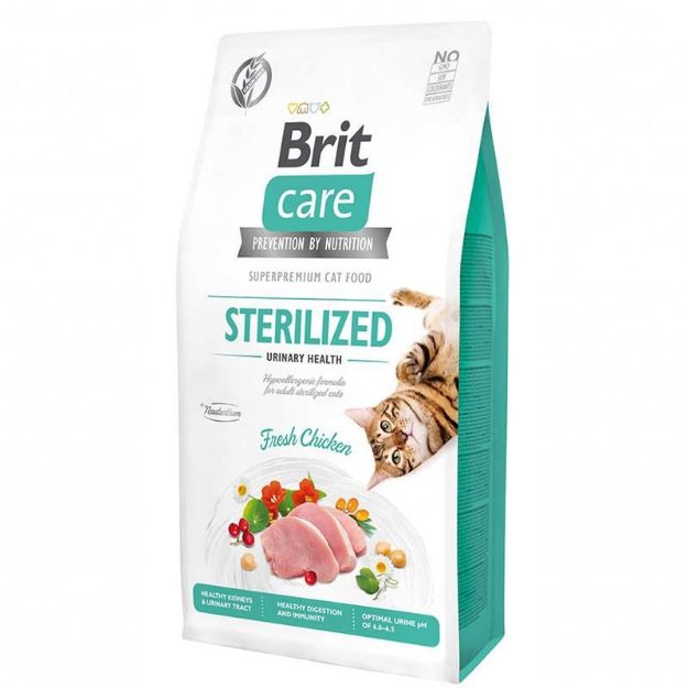 Picture of Brit Care Üriner Sistem Sağlığı Tahılsız Kısırlaştırılmış Kedi Maması 7 Kg